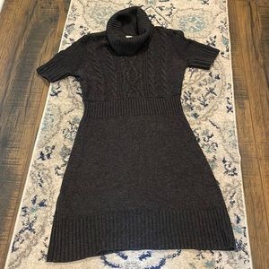 Small LOFT sweater dress- charcoal grey
